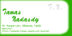 tamas nadasdy business card